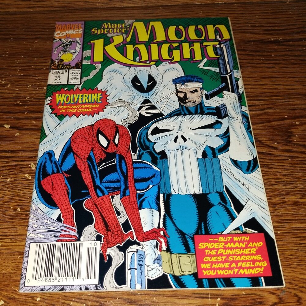 Marc Spector: Moon Knight #19 (Marvel Comics, 1989) Spider-man Punisher